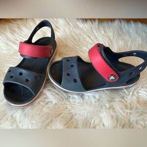 CROCS Kids Sandals in Black and Red